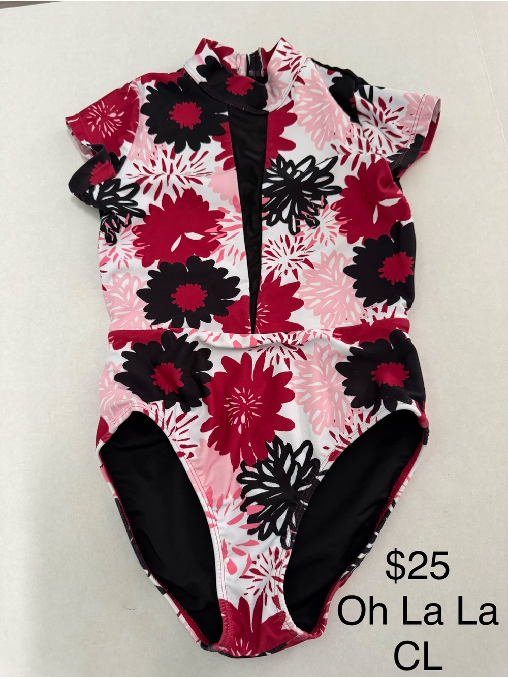 Oh La La Red/Pink/Black Leotard CL
